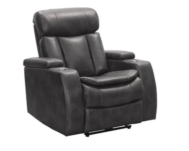 Rent to Own Abbyson Living Zayne Leather Power Head Recliner at